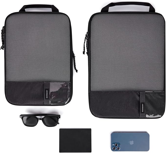 BAGSMART 6 Set /4 Set/2 Set Compression Packing Cubes for Travel, Lightweight Luggage Organizer Bags, Durable Space Saver Bags Travel Essentials - Image 6