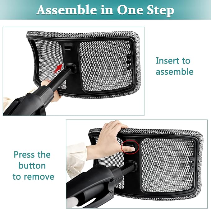 Lilithye Footrest for Desk Adjustable Height 2-in-1 Function Rotatable Ergonomic Under Desk Footrest Ottoman Stool Rolling Leg Rest for Home Office (Gray) - Image 6