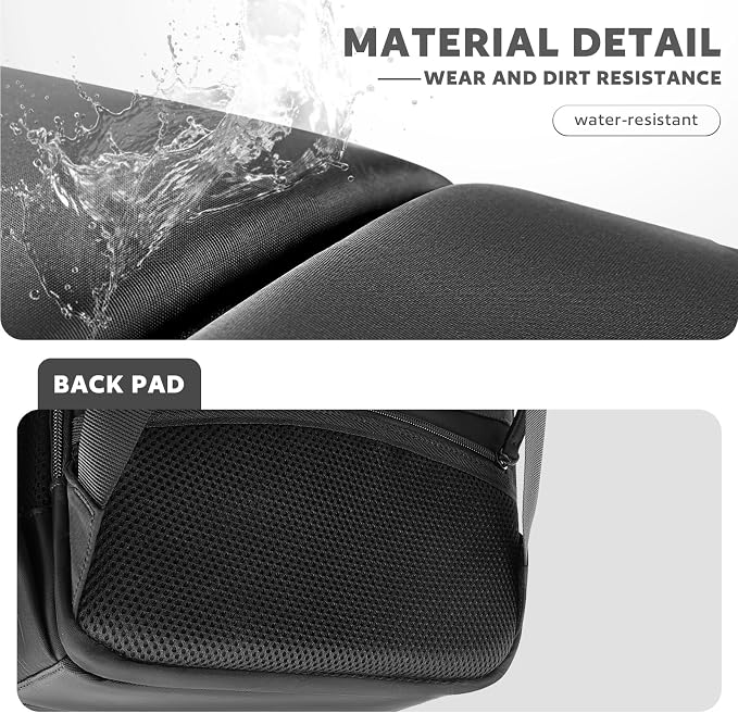 AUROTIER Barber Bag with Insulated Pocket, Portable Backpack for Clippers and Supplies, Travel Hairstylist Smart Bag, Hairdresser Case, Water-resistant, Black - Image 9