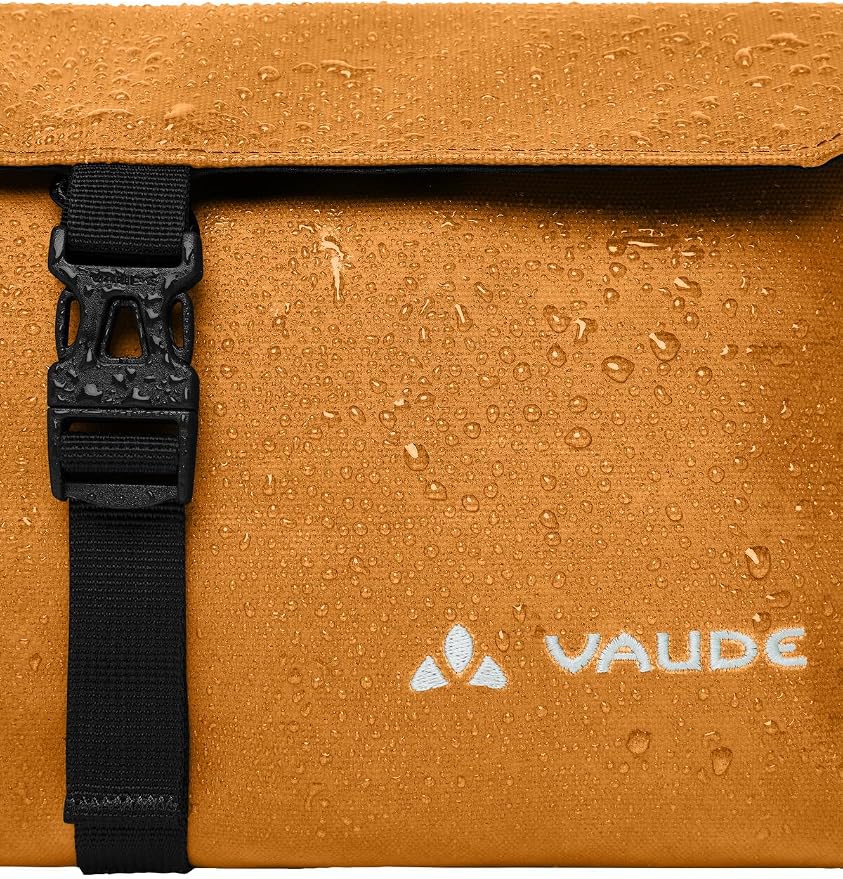 VAUDE Socotra Hanging Toiletry Bag for Men & Women, 2 Zip Compartments, Integrated Mirror, Toothbrush Holder - Ideal for Travel, Silt Brown - Image 7