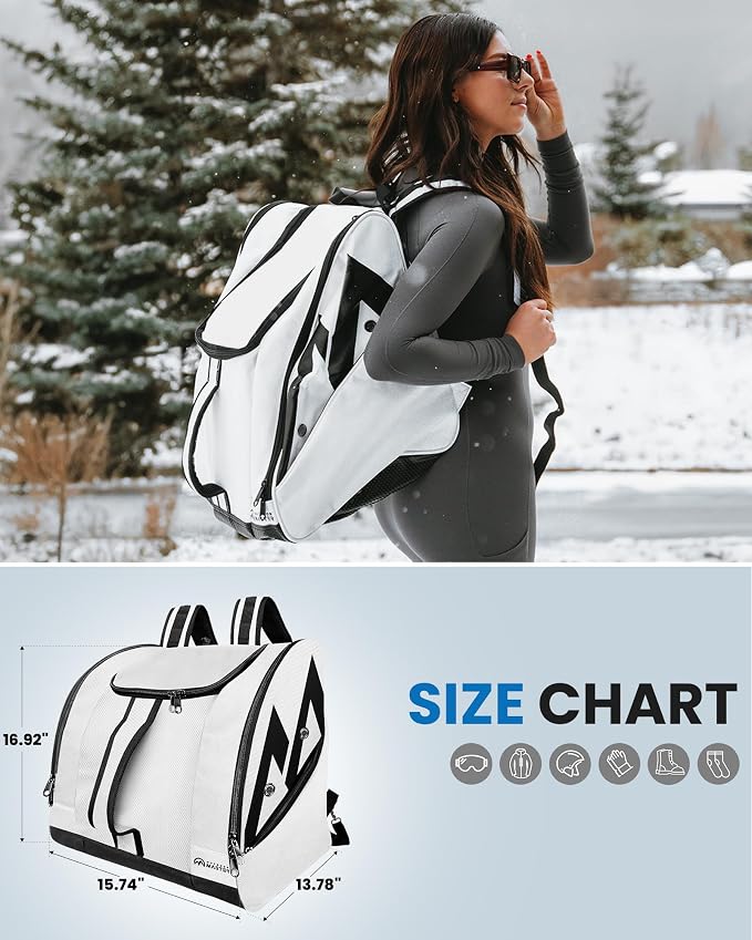 OutdoorMaster Boot Bag - Ski Boots and Snowboard Boots Bag, Excellent for Travel with Waterproof Exterior & Bottom - for Men, Women and Youth - Image 7