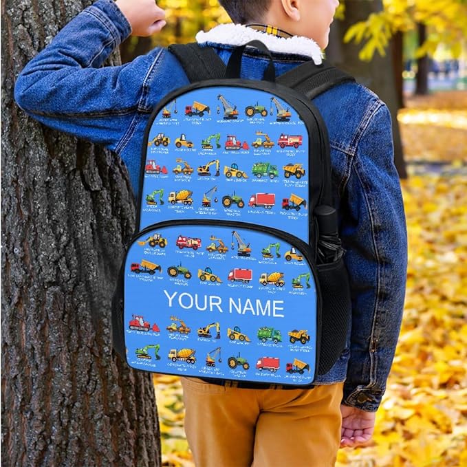 4Pcs Cars Blue School Backpack 17" Boys Bookbag with Lunch Box Kids Book Backpacks Set for Elementary Preschool Kindergarten Girls Daypack Knapsack Rucksack Pen Water Bottle Bag - Image 7