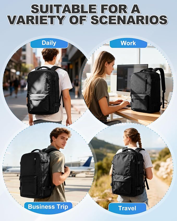 VGCUB Vacuum Backpack Travel with Pump, Vacuum Seal Compression Bags Laptop Backpack Personal Item - Image 8