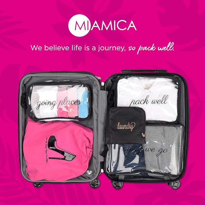 Miamica “Good Hair Day” Heat-Resistant Hair Tool Bag with Secure Closure, Black/Rose Gold, 5.5” x 13” x .5” – Store Flat Iron, Curling Iron, & More When Traveling - Image 7