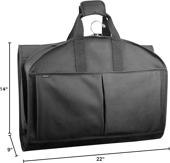 Wally Bags 48” Deluxe Tri-Fold CarryOn Travel Garment Bag with three pockets - Image 8