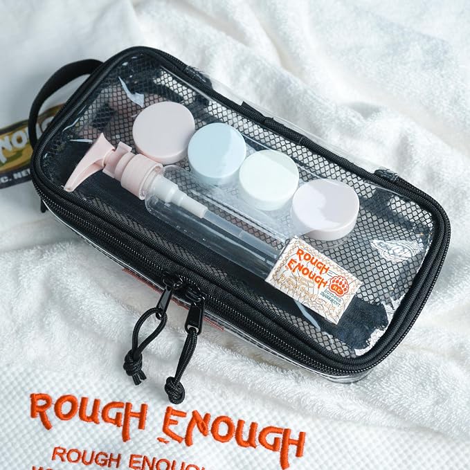 Rough Enough Clear Toiletry Bag Travel Toiletries bags Bundle - Image 9