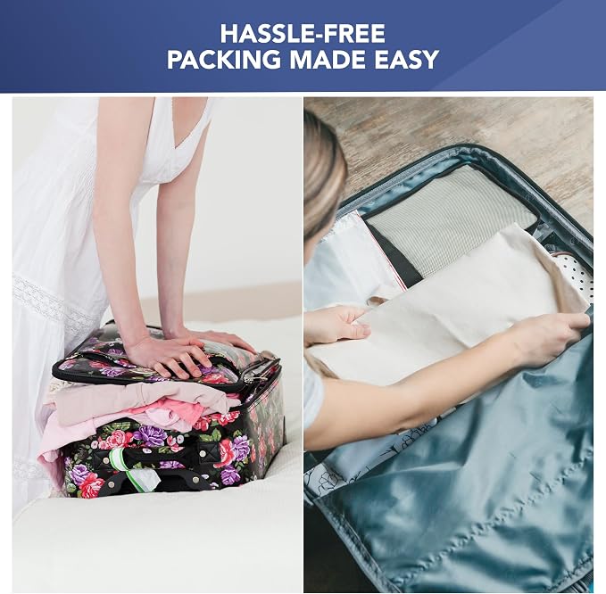 LUGG Lightweight Packing Cubes Set – Durable Polyester Travel Organizers, 4 Sizes for Efficient Packing, Compact and Versatile Travel Accessories (Black, Packing Cube (Set of 4)) - Image 7