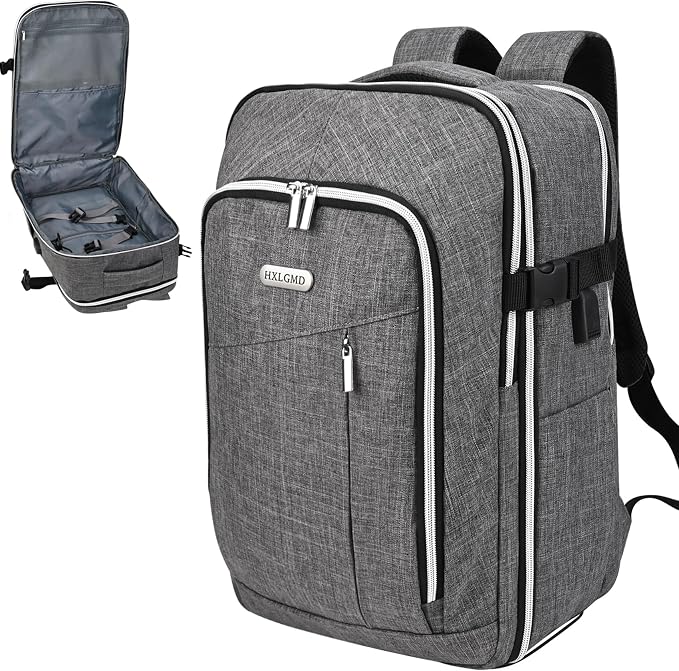 Personal Item Travel Carry On Luggage Backpack for Women Men Flight Approved Casual Weekender Laptop Bag for College Business Outdoors Hiking Water Resistant Lightweight Daypack with USB Charging Port - Image 7