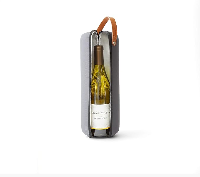 Rabbit , Grey Insulated Wine Bottle Carrier, 1 Liter - Image 4