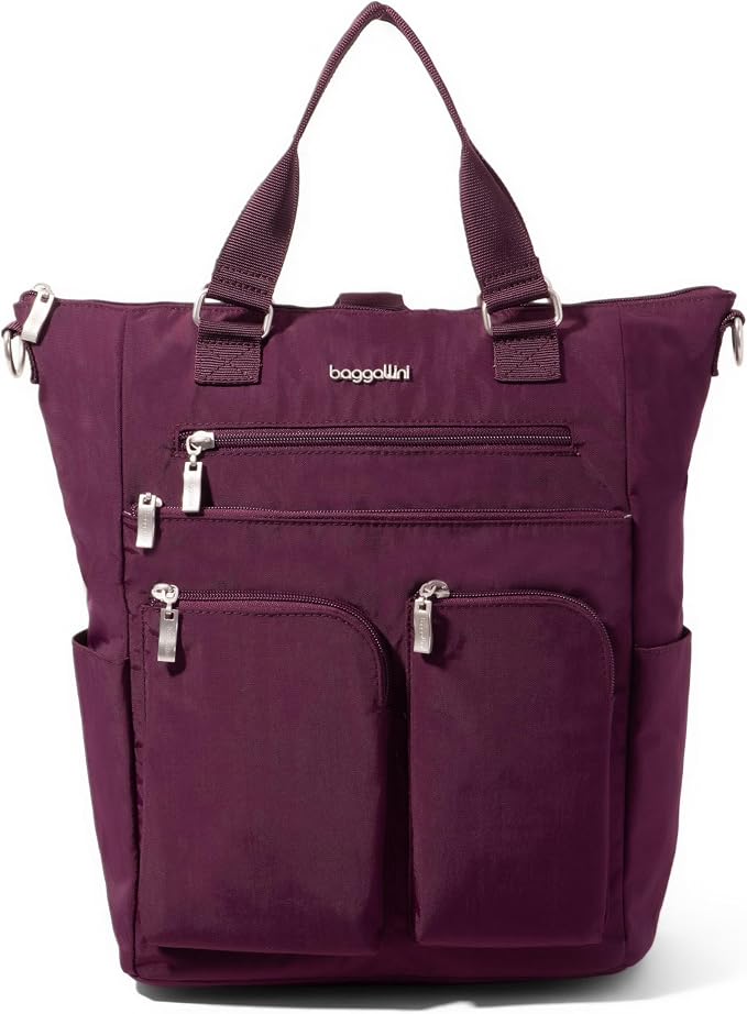Baggallini All Set 3 in 1 Tote Backpack - 15"x10.5" Lightweight Travel Bag w/RFID Phone Wristlet - Image 13