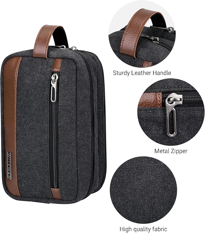 WITZMAN Travel Backpack for Men Carry on Luggage Backpack Duffel bag with Shoe Compartment Toiletry Bag Hanging Dopp Kit Organizer Water-resistant - Image 9