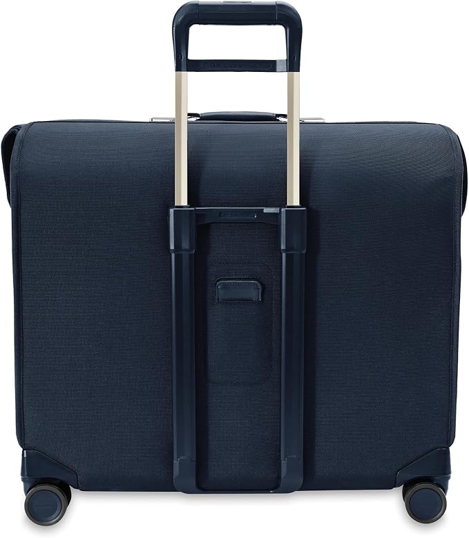 Briggs & Riley Deluxe Wardrobe Spinner - Checked Luggage for Travel, Suitcases with Wheels, Softside Rolling Bag for Men & Women, Built in Hook for Clothes - Baseline Collection, Navy - Image 12