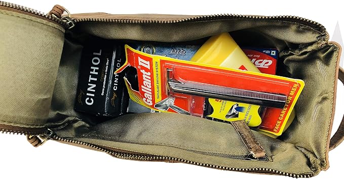cuero LEATHER DUFFEL WITH TOILETRY BAG TRVELLING COMPLETE COMBO WITH NICE TOILETRY AND GREAT DUFFEL - Image 8