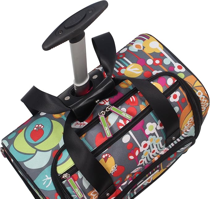 Lily Bloom Designer 15 Inch Carry On - Weekender Overnight Business Travel Luggage - Lightweight 2- Rolling Wheels Suitcase - Under Seat Rolling Bag for Women (Bliss) - Image 4