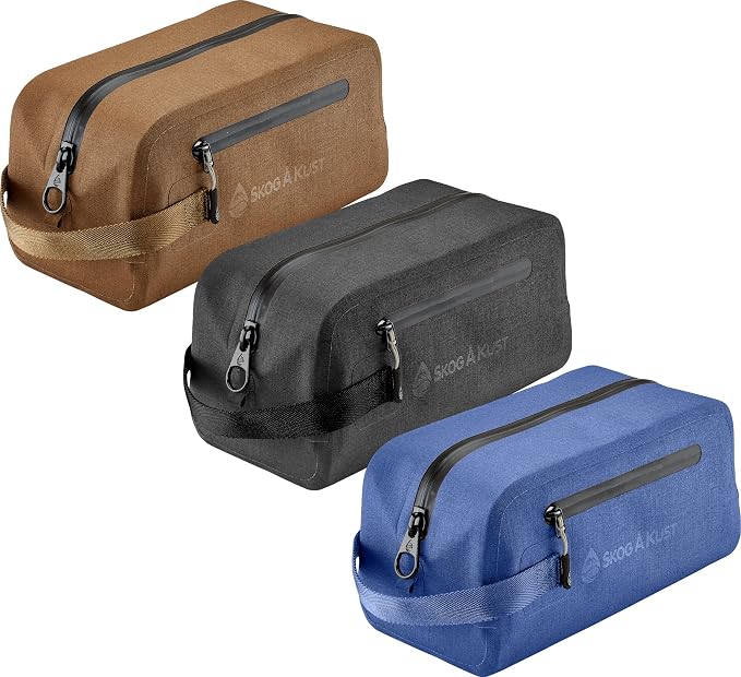 DoppSåk Waterproof & Leak-proof Travel Toiletry Bag | Large Blue - Image 8