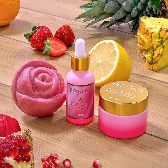 Epanouie Skin | Pretty Kitty Intimate Care | Premium Botanical Feminine Hygiene | Feminine Soap | Gentle Wash For Privates | Treats Odor + Inflammation