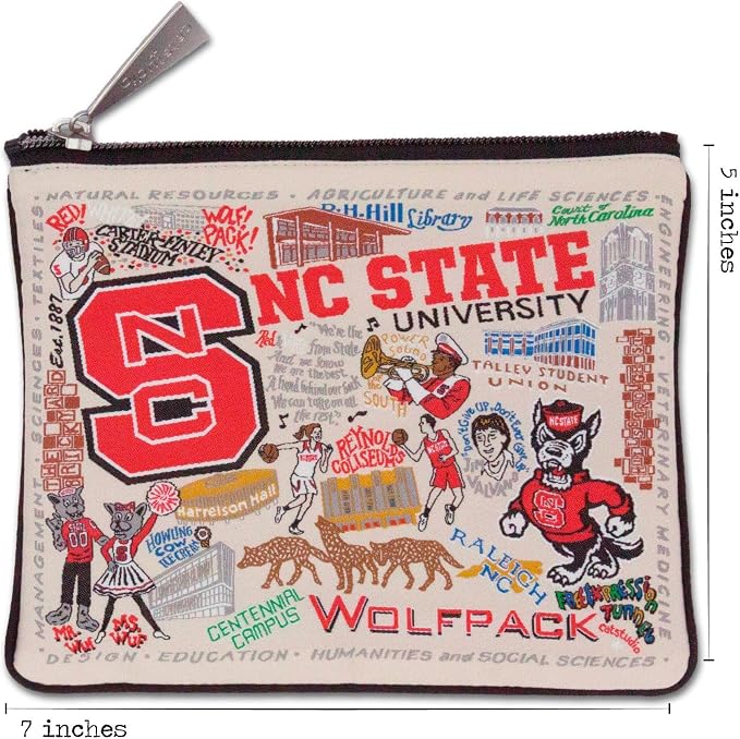 Catstudio Collegiate Zipper Pouch, North Carolina State University Travel Toiletry Bag - Ideal Gift for Alumni, Makeup Bag, Dog Treat Pouch, or Travel Purse - Image 6
