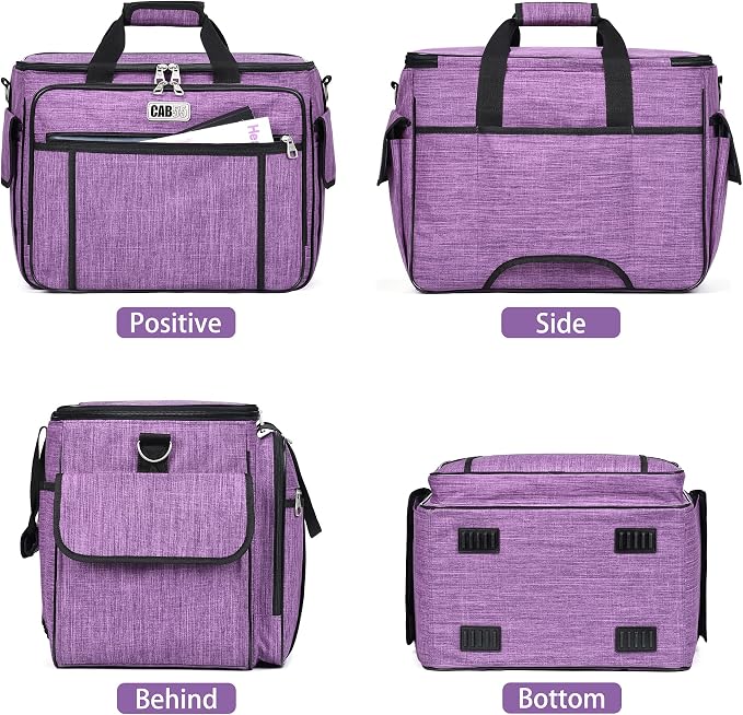 CAB55 Sewing Machine Case - Carrying Bag with Removable Padding, Tote for Machine and Accessories - Image 8