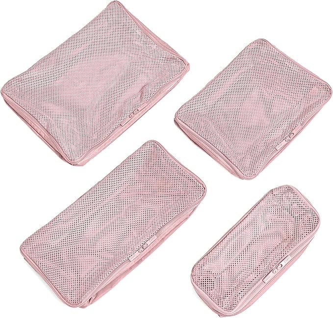 Away Insider Packing Cubes Set of 4 – Lightweight Travel Organizers for Luggage, Suitcases & Carry-On Bags, Blush Pink - Image 5