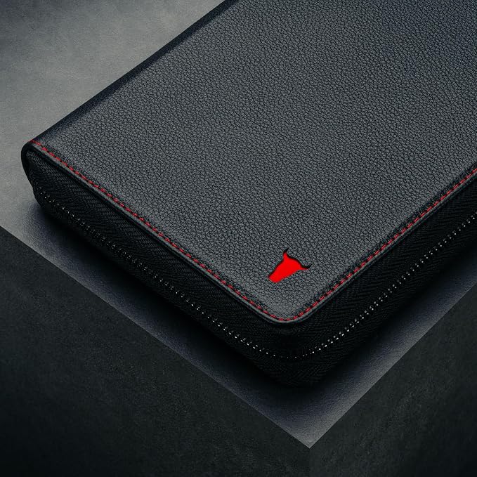 TORRO Premium Leather Family Travel Wallet, RFID Blocking Travel Organizer, Family Passport Holder for 4 Passports, Travel Documents and Cards (Black) - Image 6