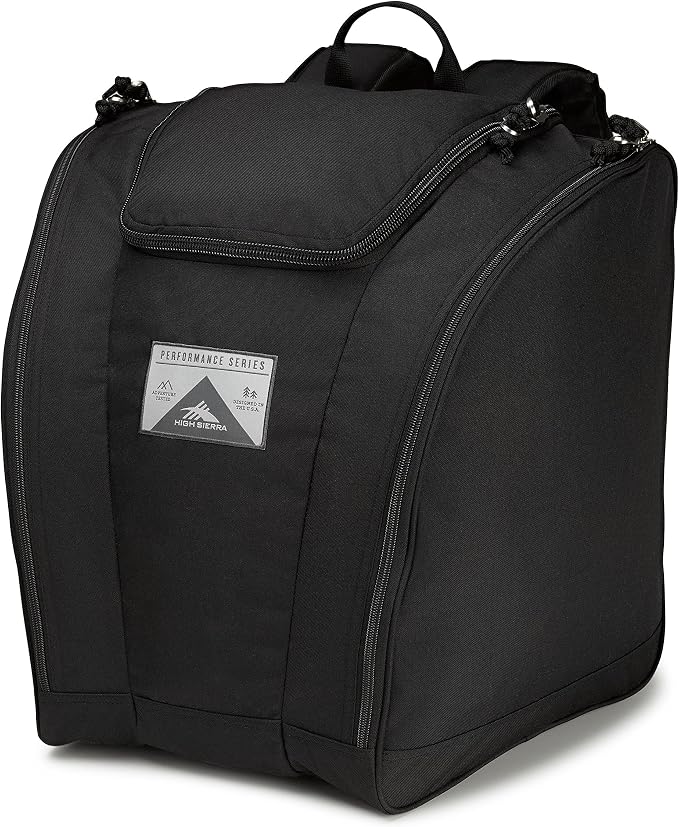 High Sierra Ski/Snowboard Boot Bag Backpack, Black, One Size by HighSierra