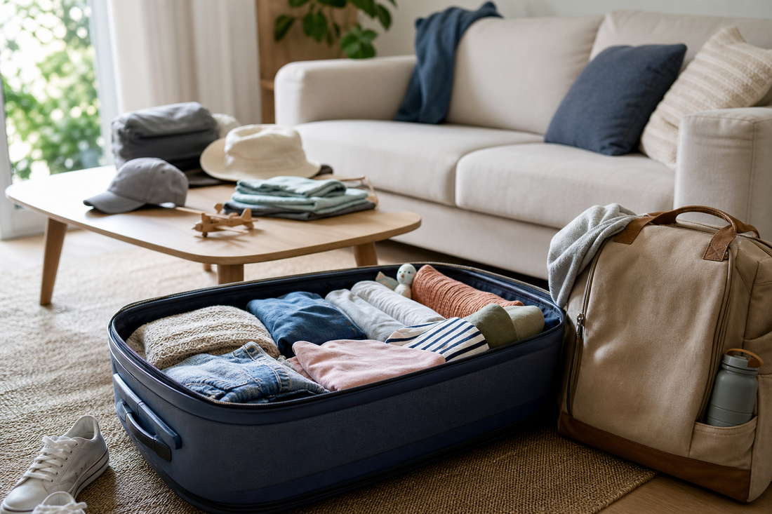 Unbranded organized spatial layout featuring practical family travel