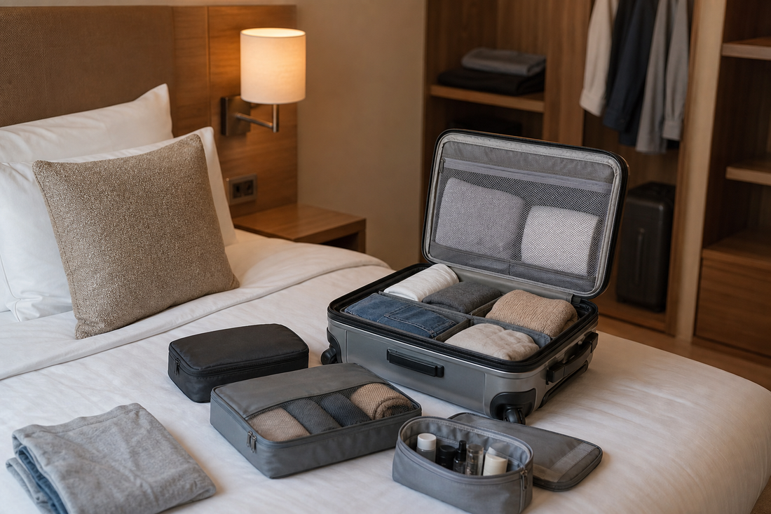 Unbranded organized spatial layout featuring hotel and temporary-stay organization