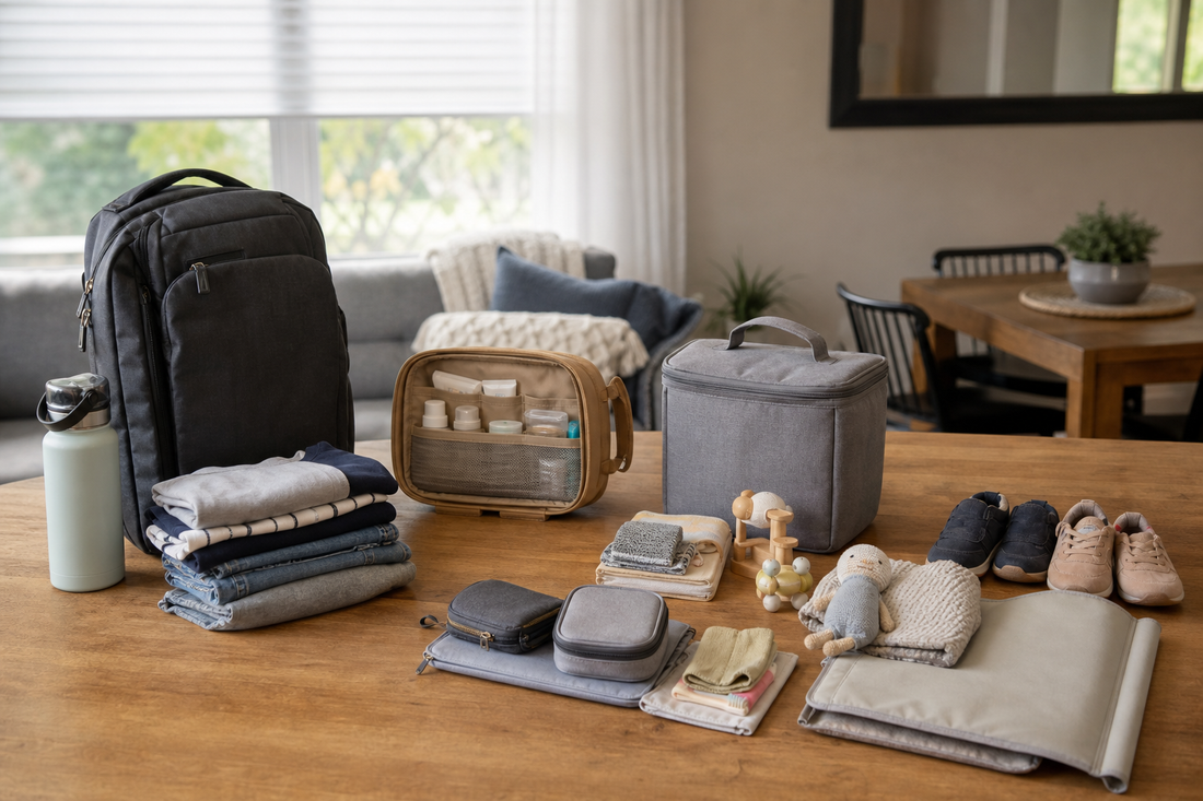 Unbranded organized spatial layout featuring practical family journey routines