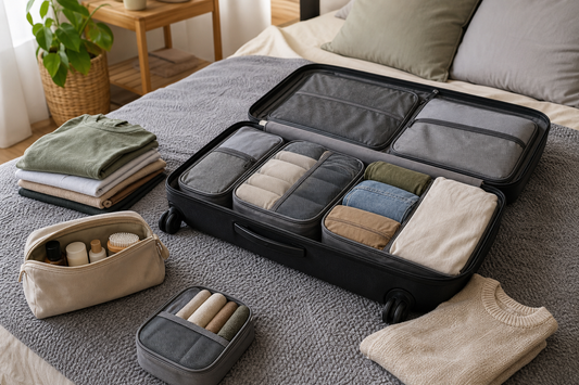 Unbranded organized spatial layout featuring practical packing and organization