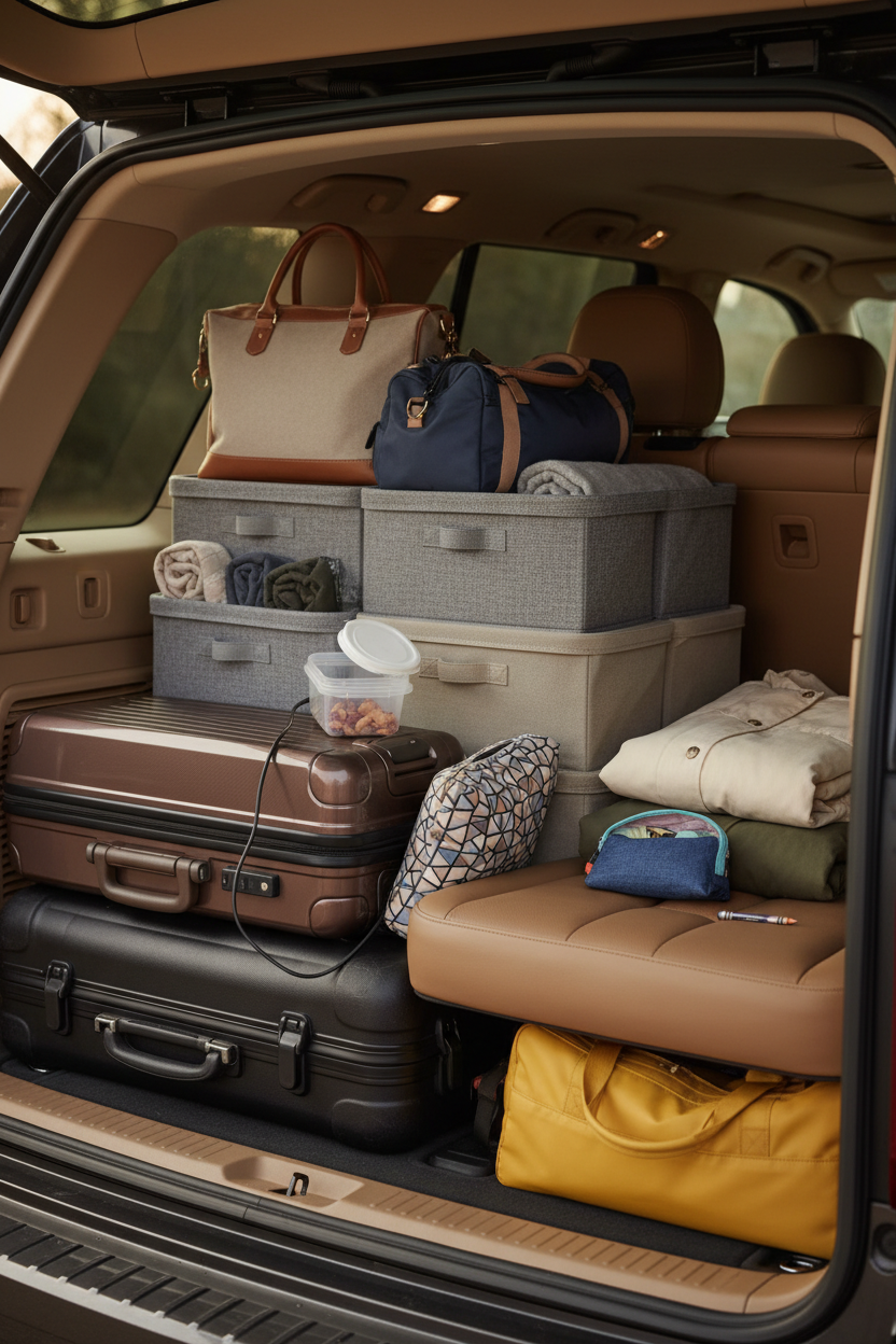 How to Organize a Family Car for a Weekend Road Trip