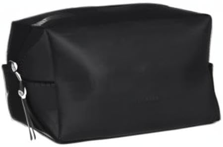 RAINS Wash Bag Small – Waterproof Toiletry Organizer, Coated Zip, 0.8 gal | Waterproof PU toiletry bag for men and women; 3 L, coated zip, carry handle, single compartment, compact travel size - Image 5