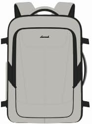 LOVEVOOK Travel Backpack for Men Women, 35L Carry on Backpack Flight Approved with 3 Packing Cubes, Large Personal Item Bag Fits 15.6" Laptop for Airplanes, Water Resistant Daypack, Light Grey by LOVEVOOK