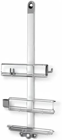 simplehuman Adjustable and Extendable Shower Caddy Large, Stainless Steel and Anodized Aluminum - Image 6