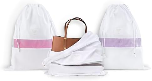 Hayden Hill Luxury Organic Cotton Dust Bags For Handbags - 6 Pack (Med-Large) - Handbag, Purse and Shoe Bags for Storage - Certified Carbon Neutral - Image 9