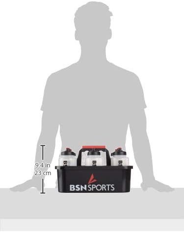 BSN Bottle Carrier with 8 Qt Bottles | Molded PVC Material, Red Carrying Handle - Image 3
