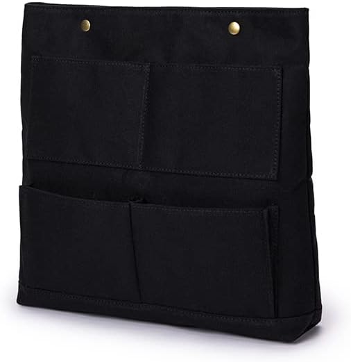 Cosmetic Bag Handbag Insert Canvas Purse Organizer Organizer Insert Cosmetic bag (L, Black) by YONBEN