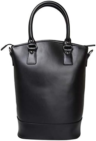Sachi Insulated 2-Bottle Leather Wine Tote Bag Black by SACHI