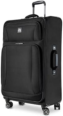 Skyway Epic Softside 2-Piece Luggage Set - Lightweight Suitcase with Wheels | TSA Approved Travel Bag | Spinner Suitcase | Luggage Set with Telescoping Handle, 20", & 24", Black - Image 2