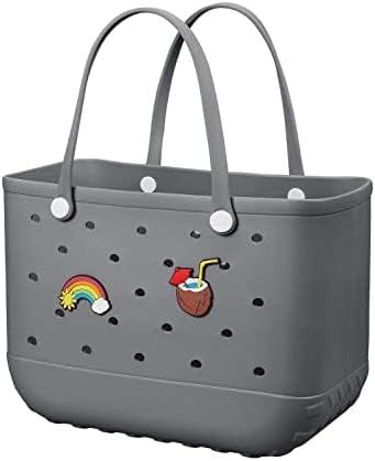 Baonat Beach Bag Rubber Tote Bag - Waterproof Travel Bag for Women Washable Tote Bag Handbag for Sports Beach Market Pool by BAONAT