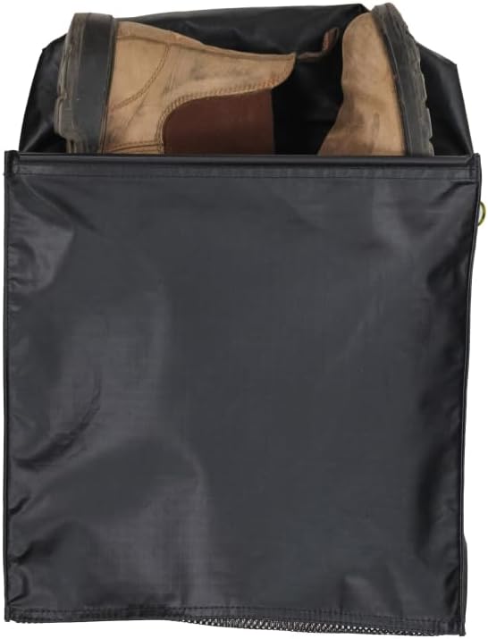 LUNO Magnetic Shoe Bag – Outdoor Car Camping Shoe Storage with Quick-Dry Mesh & Strong Magnetic Mount | Water-Resistant Boot Bag & Gear Organizer for Van Life, Adventures & Wet Gear (Black) by Luno