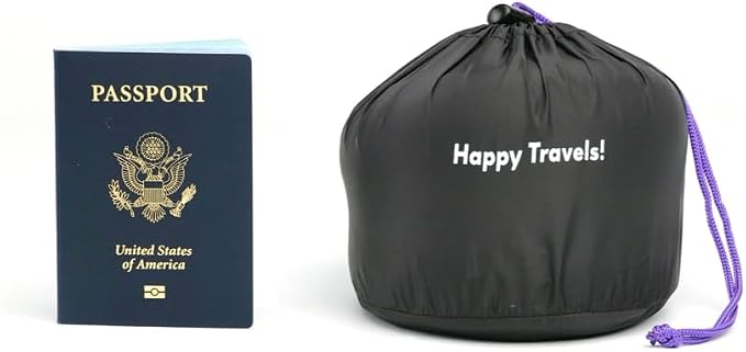 C CUSHION LAB Travel Pillow, Award-Winning Patented Ergonomic Design for Chin & Neck Support Memory Foam Neck Pillow, Compact Airplane Pillow for Traveling, Flight, Car (Royal Purple, Medium) - Image 7