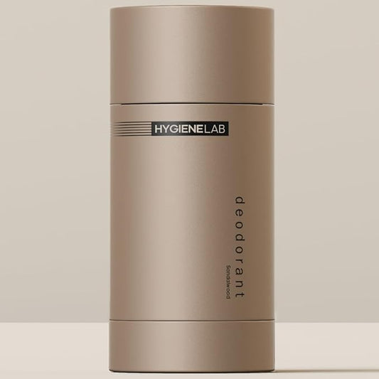 HygieneLab Men’s Deodorant – Aluminum-Free, 24-Hour+ Odor Protection, EWG Verified, Premium Sandalwood Scent, Smooth Glide Application, Powered by Essential Oils