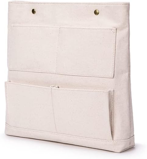 Cosmetic Bag - Handbag Insert, Canvas Purse Organizer- Organizer Insert-Cosmetic bag (L, Beige) by YONBEN
