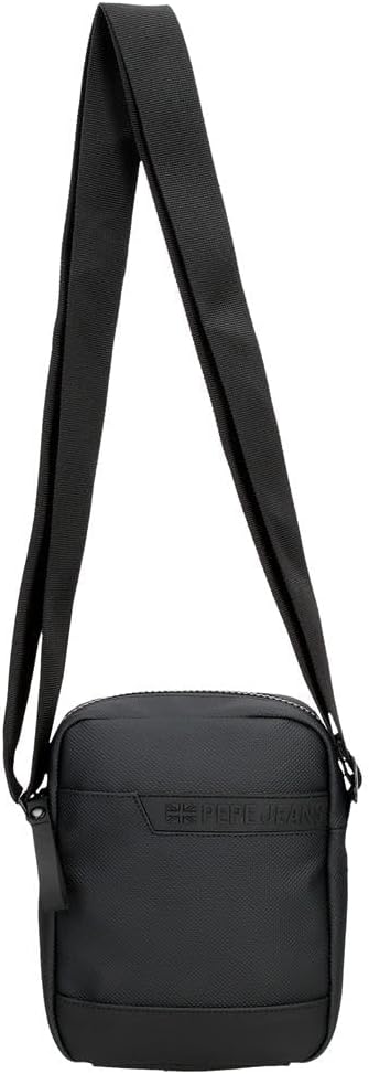 Pepe Jeans Dorking Waist Bag, Crossbody Bag with Multiple compartments, Polyester, by Joumma Bags., Black, One Size, Small crossbody bag - Image 8