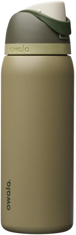 Owala FreeSip Insulated Stainless Steel Water Bottle with Straw, BPA-Free Sports Water Bottle, Great for Travel, 32 Oz, Off Road