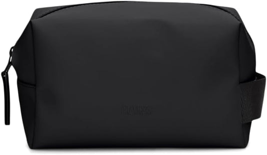 RAINS Wash Bag Small – Waterproof Toiletry Organizer, Coated Zip, 0.8 gal | Waterproof PU toiletry bag for men and women; 3 L, coated zip, carry handle, single compartment, compact travel size by Unknown
