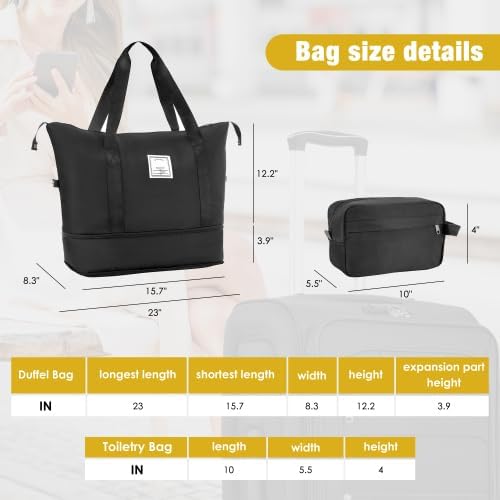 Merax 5 Piece Luggage Set,Expandable Softside Suitcase Set.Black | Carry-On Luggage Included,Durable and Lightweight Travel Suitcase Set with Spinner Wheels and TSA Lock.22"/26"/30" - Image 3