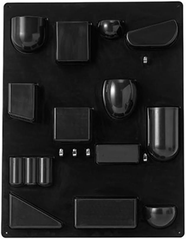 Wall Rack, Floationg Storage Desktop Pen Holder, Multi-Purpose Wall Shelf with Decoration, Suitable for Living Room, Bedroom and Study(Black) by Unknown