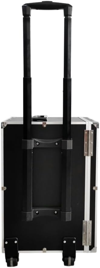 Rolling Jewelry Trolley Case with Drawers Sturdy Case for Travel and Vendor Showes Jewels Sets Display Organizer (Black) - Image 7