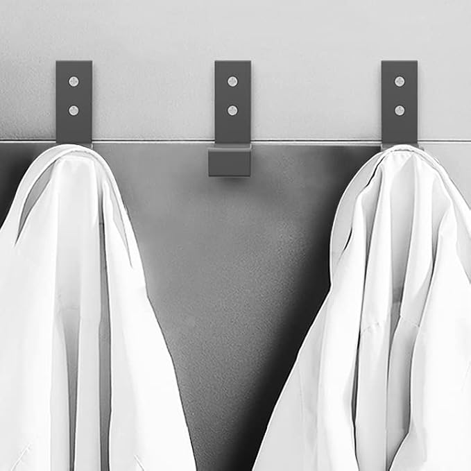 Wall Hooks for Hanging Folding Coat Hooks 6 Pack Heavy Duty Wall Mounted Hook Hangers for Key Coat Towel Hat Bag Backpack Headphone in Door Bathroom Closet (Black) - Image 7